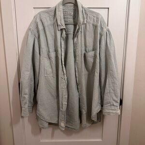 We The Free Light Gray Shirt Jacket